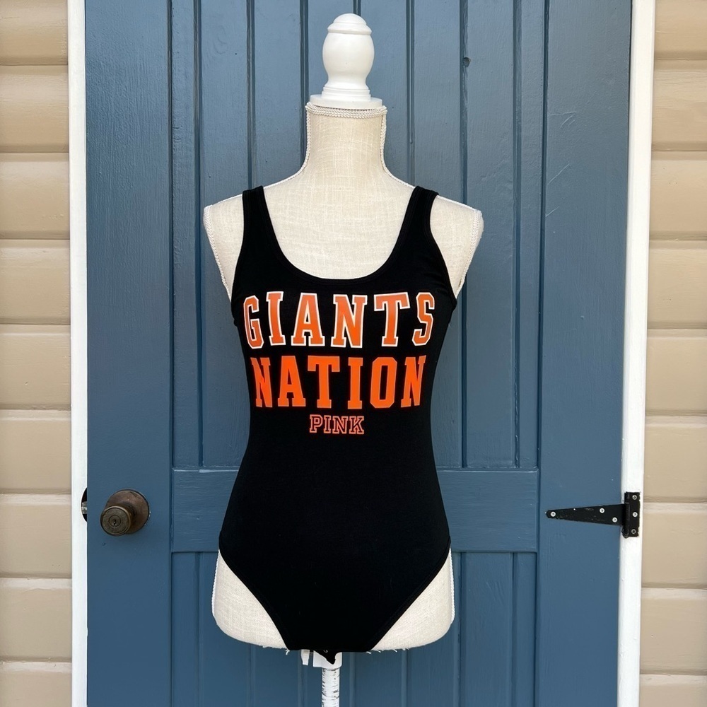 Victoria's Secret Pink San Francisco Giants Shirt, Top Bodysuit
women Si…